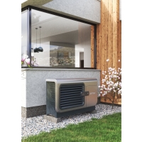 Hybrydowy system grzewczy: pompa ciepła 1F R290 Airmax3 7GT (2-9 kW) + moduł hydrauliczny Gbox + wymiennik c.w.u. do pomp ciepła Tower Grand 200 z kom