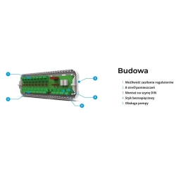 TECH Przewodowy sterownik zaworów termostatycznych (8 sekcji) L-5s