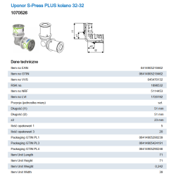 Uponor S-Press PLUS kolano 32-32