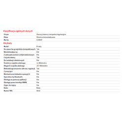 Głowica termostatyczna z kapilarą standard M30 25-70'C 0,5m COMAP