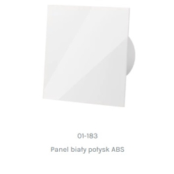 Panel abs biały połysk do wentylatora dRim 100/125