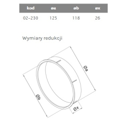 Redukcja 120/125 - ring airRoxy