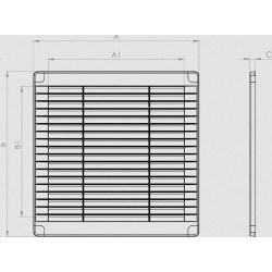 Kratka z zaślepkami 150x150 BIAŁA AIRROXY