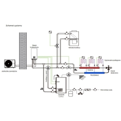 Pompa ciepła SPLIT 8 kW KMK-100RY3 +  KHA-08RY1 KAISAI