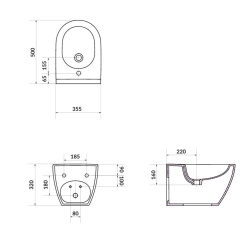 Bidet Zawieszany Zen Um Box ZEN CERSANIT