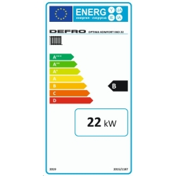 Kocioł, piec zasypowy OPTIMA KOMFORT EKO 22 kW DEFRO