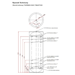 Zbiornik buforowy TSBUFF300 300L THERMES