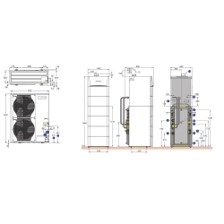 Pompa ciepła hybrydowa HPI G 25/16 TR Hybrid V200 DE DIETRICH