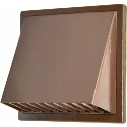 Kratka wentylacyjna z okapem regulowana 170×170 (fi80-150) brąz AIRROXY