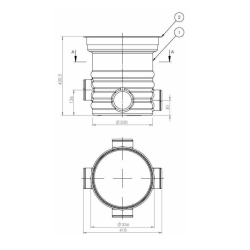 Studzienka rozdzielcza nowego typu RR-3 42cm EUROPLAST