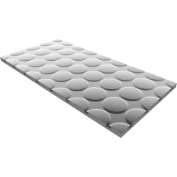 Płyta styropianowa do ogrzewania podłogowego z warstwą aluminium, element skrętny, EPS300 1200x600x25 mm rozstaw 150mm ( SUCHA ZABUDOWA ) TIA