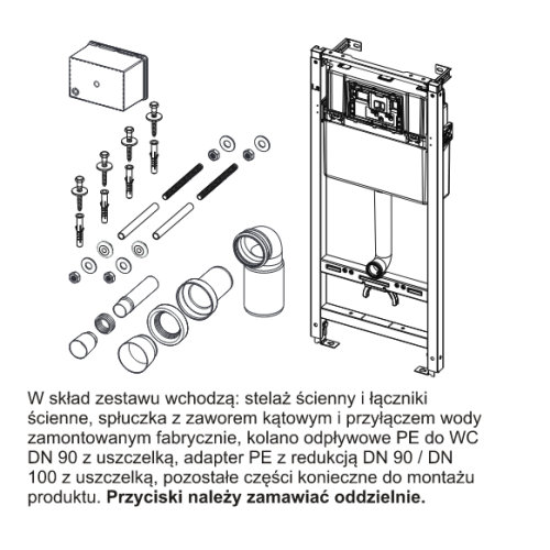 Stelaż podtynkowy do WC DUPLO 189 BASIC Schwab 674420