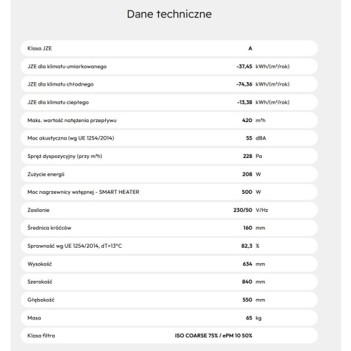 Rekuperator ze sterownikiem v2 350 v/3_sv2 WANAS