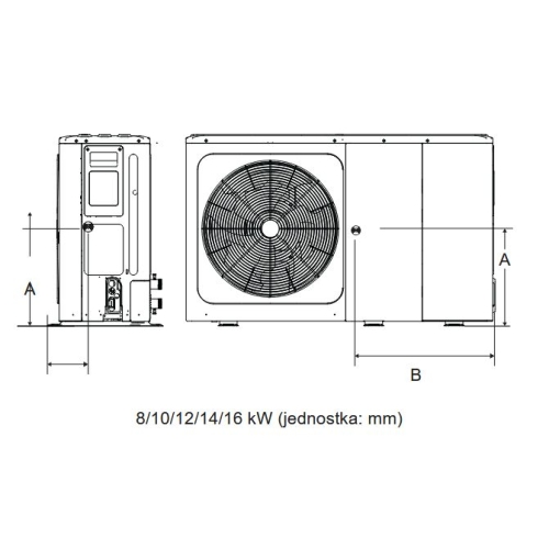 Pompa ciepła Rotenso Aquami Monoblock AQM80X1 R14 (jednostka zewnętrzna)