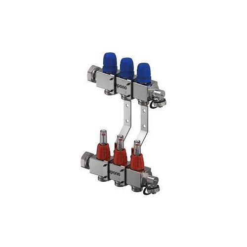 Uponor Vario C rozdzielacz z przepływomierzem FM 3X