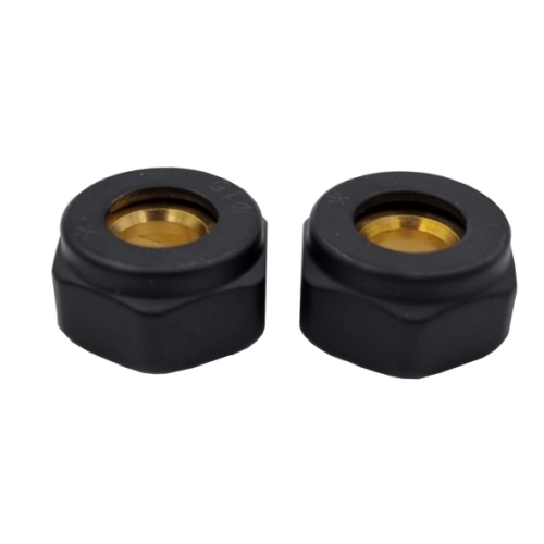 Złączka do miedzi 15x3/4 CZARNY MAT ( komplet = 2 szt ) GOSHE