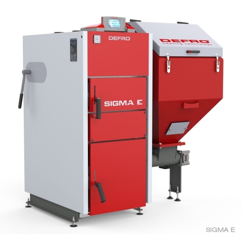 Kocioł, piec z podajnikiem na eko-groszek SIGMA E 48 P