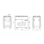 Centrala wentylacyjna, rekuperator DRX PLUS 600 V o wydajności 600m3/h DEFRO