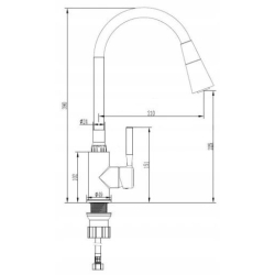 BATERIA ZLEW POGO PLUS Z RUCH, 2F WYL, SZARA