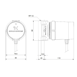 Pompa cyrkulacyjna C.W.U COMFORT 15-14 B PM GRUNDFOS