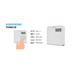 TECH Bezprzewodowy regulator pokojowy dwustanowy biały ST-294 v2