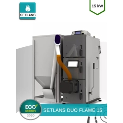 SETLANS Kocioł centralnego ogrzewania DUO FLAME 15 pelletowy