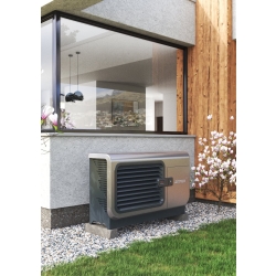 Hybrydowy system grzewczy: pompa ciepła 1F R290 Airmax3 7GT (2-9 kW) + szafa hydrauliczna Onebox z wymiennikiem c.w.u. do pomp ciepła Tower Grand 190