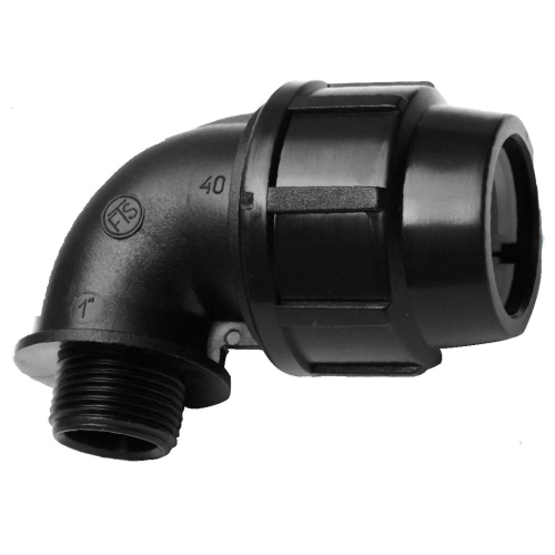 Kolano redukcyjne skręcane PE do wody 20x3/4 GZ MPJ