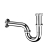 MCALPINE Syfon umywalkowy rurowy 11/4"x32mm bez spustu CHROM