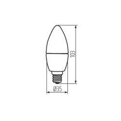 C35 N 4,9W E14-NW Lampa LED