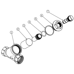 Filtr siatkowy z magnesem nakrętno-narkrętny DN3/4,G3/4 magnetyczny FERRO