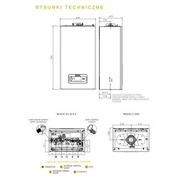 Kocioł gazowy dwufunkcyjny Mynute Evo-X 25 C 2-funkcyjny kondensacyjny wiszący 6,5kW