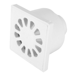 Kratka ściekowa PCV DN50 10x10 PROSTA BIAŁA DES