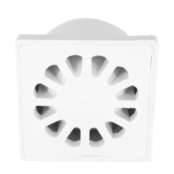 Kratka ściekowa PCV DN50 10x10 PROSTA BIAŁA DES