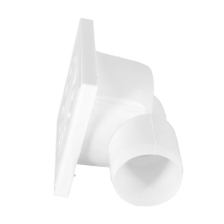 Kratka ściekowa PCV DN50 10x10 BOCZNA BIAŁA DES