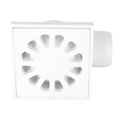 Kratka ściekowa PCV DN50 10x10 BOCZNA BIAŁA DES