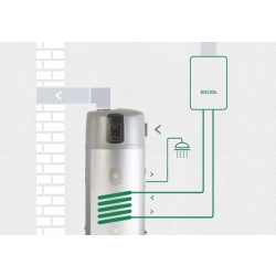 Pompa ciepła powietrzna powietrze-woda do c.w.u. PCWU 300eK 1.8kW 230V HEWALEX