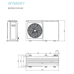 Pompa ciepła MONOBLOK R290 ARCTIC 8.4 kW M-THERMAL MIDEA