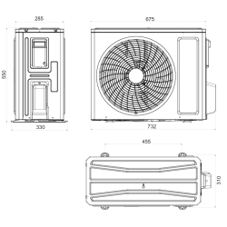 Klimatyzator Sinclair KEYON Jednostka zewnętrzna SOH-12BIK2