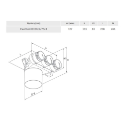 Skrzynka rozprężna 3x75/125 mm VENTS