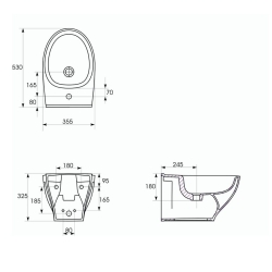 Bidet Zawieszany Moduo Box MODUO CERSANIT