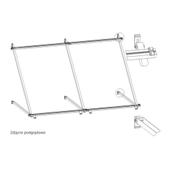 Konstrukcja wisząca KS2100-45-2B.E601 Konstrukcja wisząca do elewacji HEWALEX