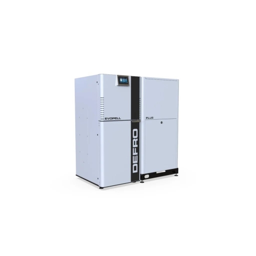 Kocioł, piec z podajnikiem pelletowy, pellet, pelet EVOPELL PLUS 8 kW podajnik z LEWEJ strony DEFRO