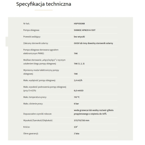ALEX HX 10 HSP10S06B Zespół pompowy HEWALEX