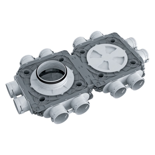 Rozdzielacz podwójny 12- króćcowy, 12x75/200 mm FlexiVent VENTS
