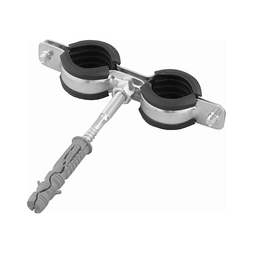 Uchwyt podwójny rur z tłumikiem drgań 1" ( DN25 ) (zakres montażowy 32-36)