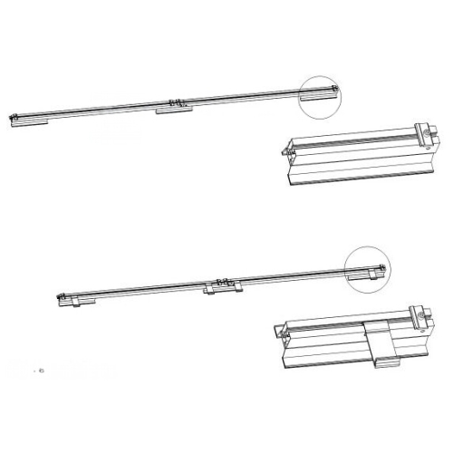 Uchwyt KS2100-3-T300.U302 Uchwyt na dach nachylony od 30° – trapez T300 HEWALEX
