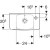 Umywalka kompaktowa Geberit Selnova Compact, krótka, z powierzchnią odkładczą, 45cm, otwór z PRAWEJ STRONY